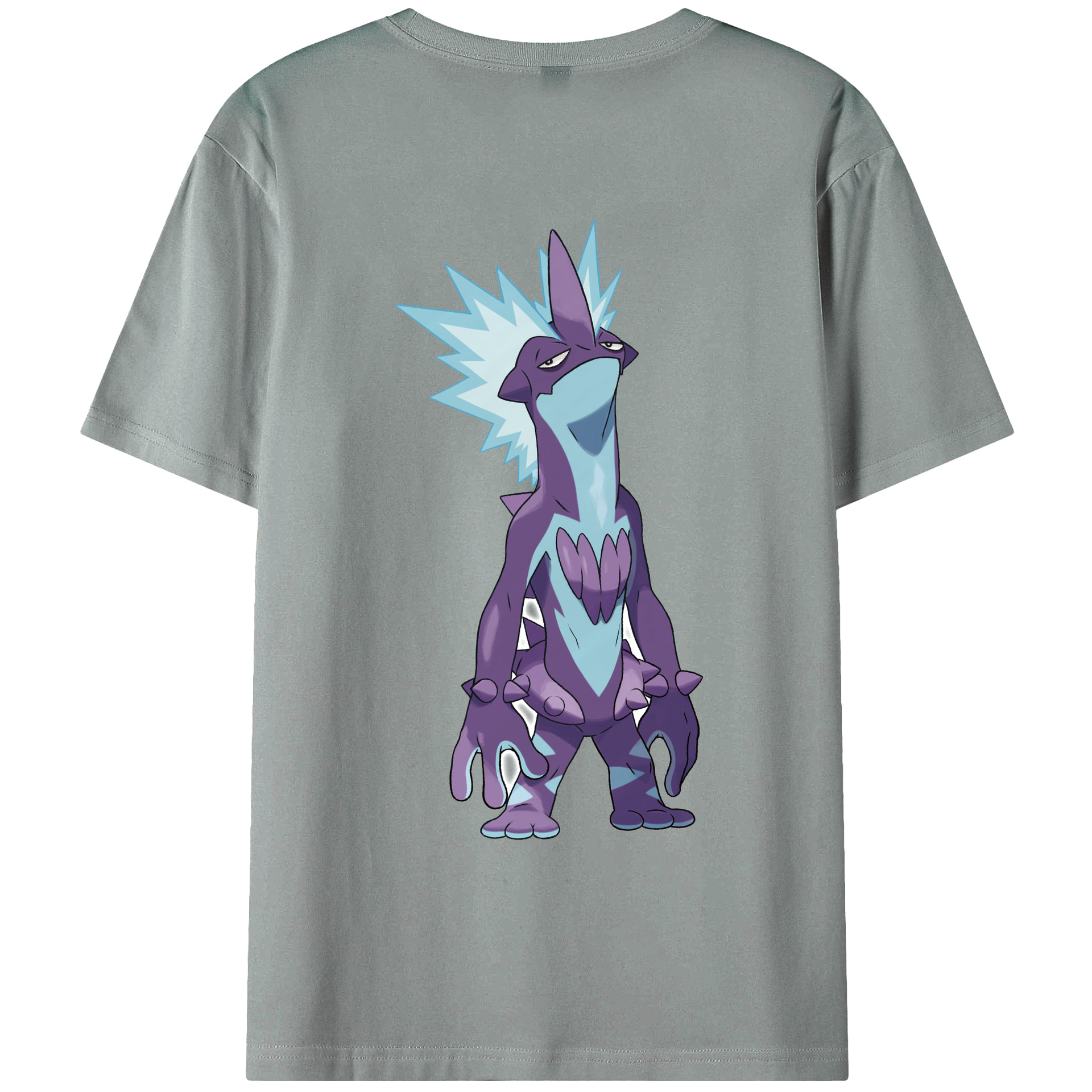 （画像用） ポケットモンスター Pokémon 綿100％ メンズ半袖Tシャツ（バックプリント） 通気性